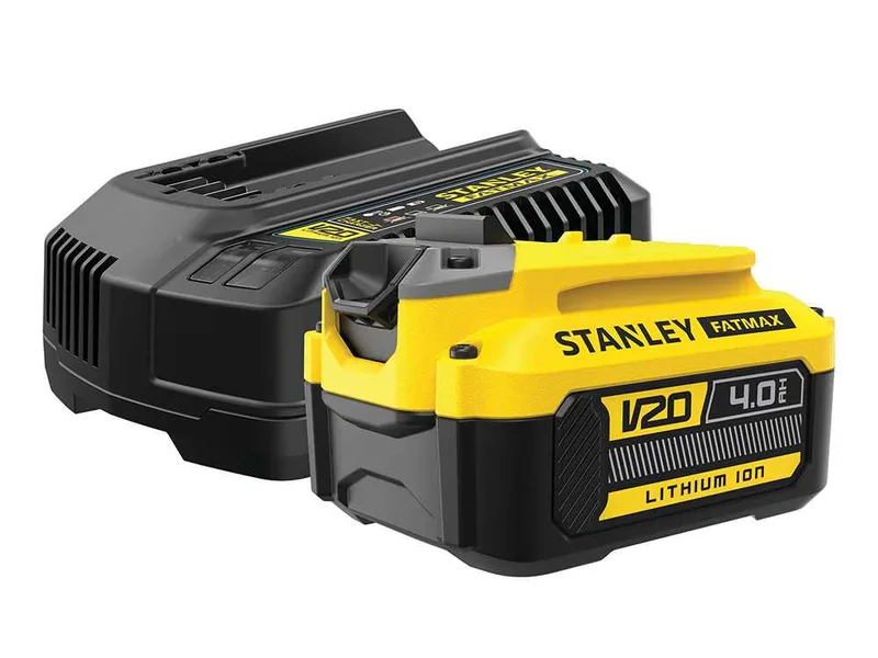 Kit de démarrage stanley fatmax V20 - Batterie 18 V/4 Ah + chargeur rapide