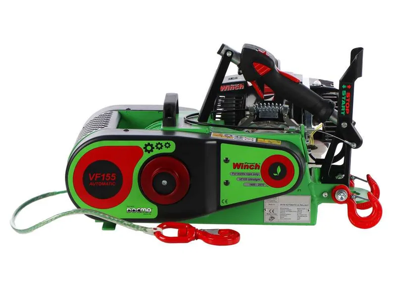 Docma VF155 Automatic Ultralight - Treuil forestier - moteur Solo HP50E-A - Câble en dyneema Ø 5mm de 80m
