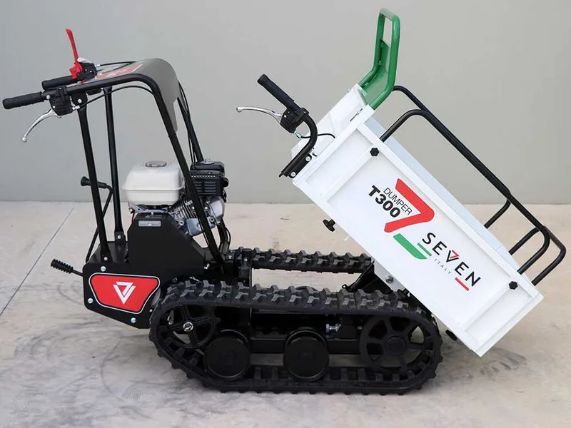 Brouette à chenilles Seven Italy T300 GX - benne extensible - capacité de charge 300 kg