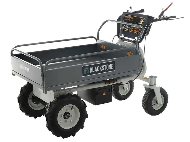 Brouette électrique à batterie BlackStone BS-CAR 500 E-F - Batterie de 48V/25Ah