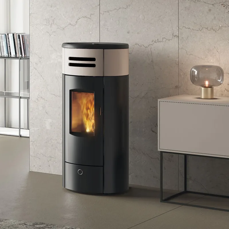 EK63 Yung 130++ Evo Poêle à granulés céramique gris tourterelle