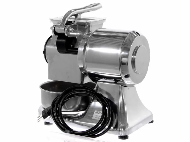New O.M.R.A. OM-3000-AL - Râpe à fromage électrique de table - en aluminium moulé sous pression - 260W