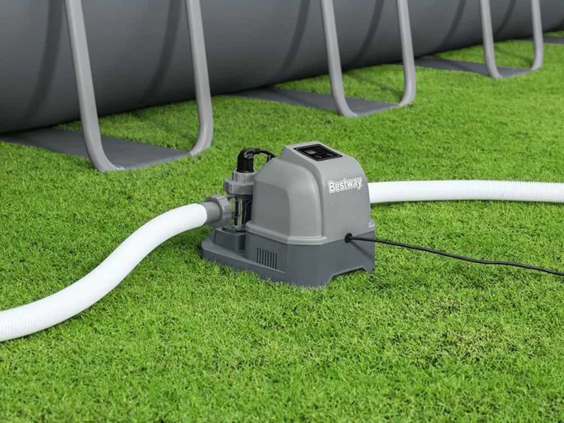 Électrolyseur d'eau salée Hydrogenic Bestway - Débit d'eau min. 1 249 L/H - Capacité max. 26 498 L