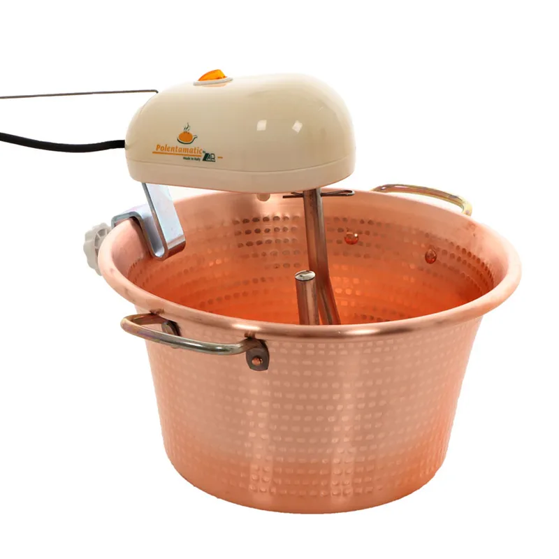 LAR Polentamatic - Chaudron en cuivre électrique pour polenta à base plate 6.5L - 8W max