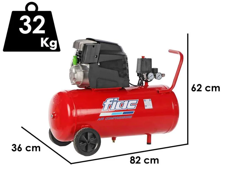 Fiac Cosmos 255 - Compresseur d'air électrique - 50 L - Moteur 2 CV
