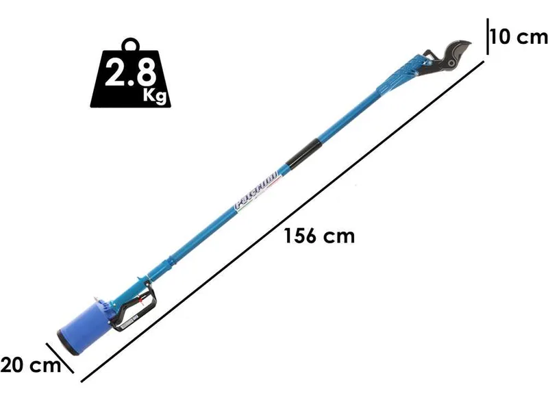 Sécateur pneumatique de taille Paterlini Ara 8/D - perche fixe de 1.0 mètre - à air comprimé