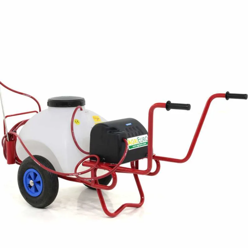 Pulvérisateur à batterie 12 V de 70 l - Pompe de pulvérisateur électrique sur chariot