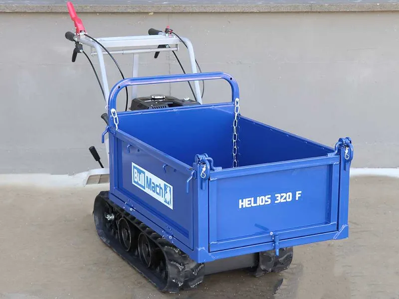 Brouette à moteur à chenilles BullMach Helios 320 F avec ridelles ouvrables - Charge 320 kg