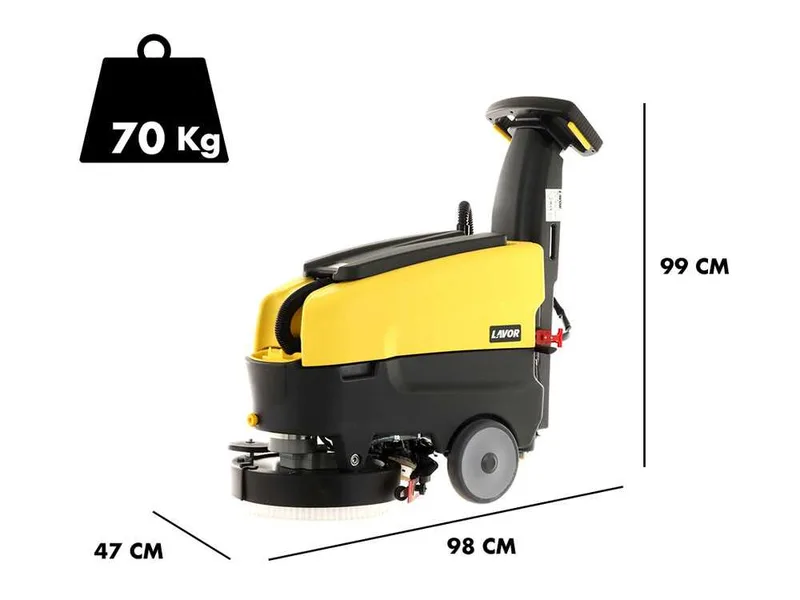 Lavor L1.5 36B - Autolaveuse à batterie sans-fils - 3 en 1 : lave, sèche et aspire