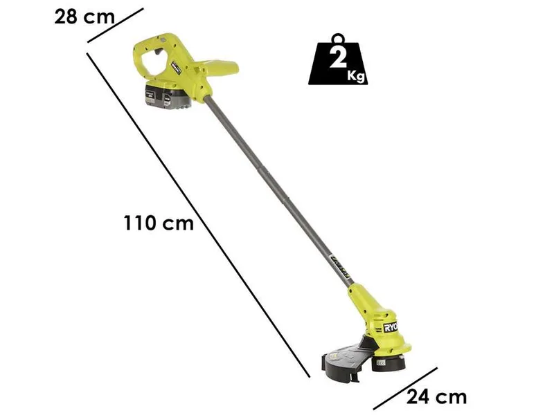 Ryobi RLM18X33B50LT23A - Kit Tondeuse à gazon + coupe-bordure à batterie - 18 V 5 Ah - Coupe 33 cm + 23 cm