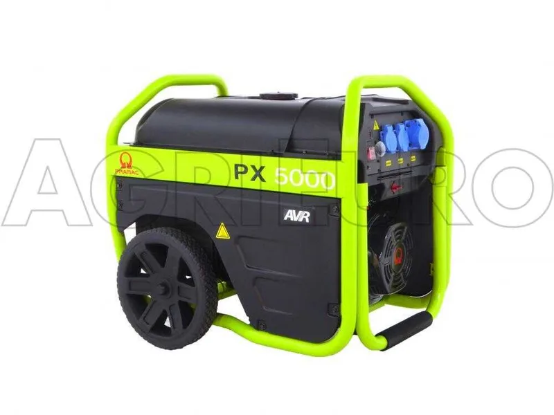 Pramac PX 5000 - Groupe électrogène 3.8 KW monophasé à essence - sur chariot