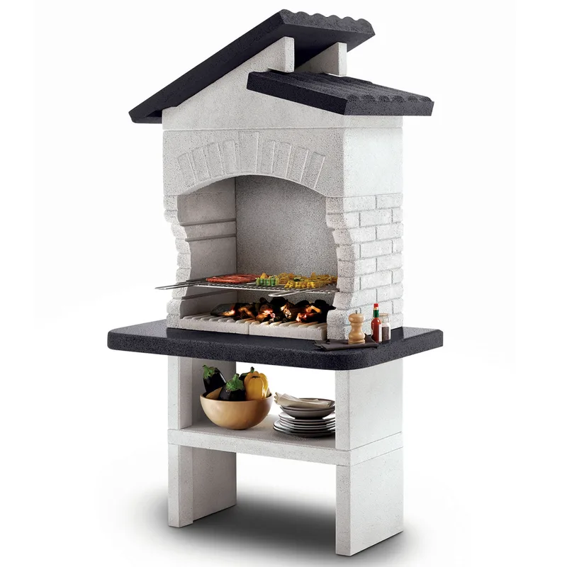 Palazzetti Procida 2 - Barbecue en maçonnerie à bois et charbon
