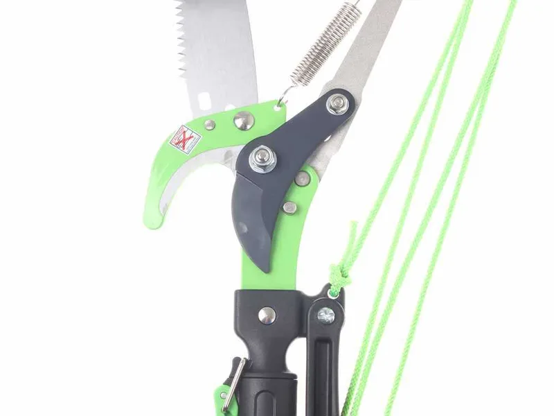 Verdemax - Échenilloir avec scie et perche télescopique à 3 sections de 130-310 cm