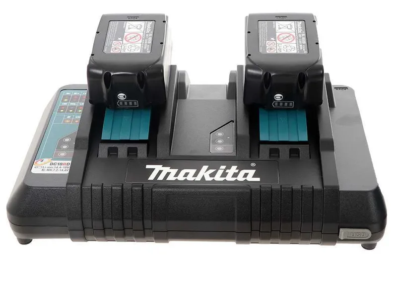 Chargeur de batterie Makita + 2 batteries 18V 5ah avec coffret