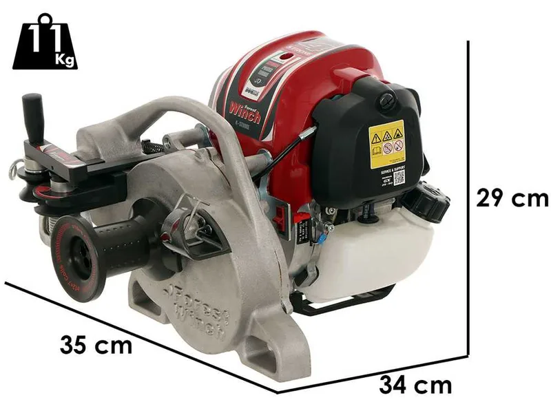 Docma VF900-4 Nippon - Treuil forestier moteur Honda GX50 - Kit complet