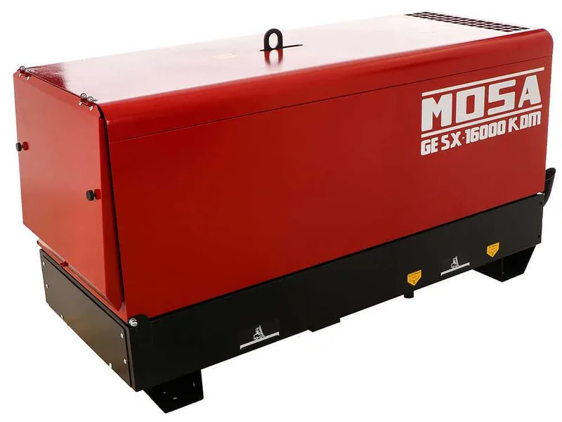 MOSA GE SX 16000 KDM - Groupe électrogène insonorisé 14.4 kW - Continu 13.2 kW Monophasé - Moteur Kohler KDW1003