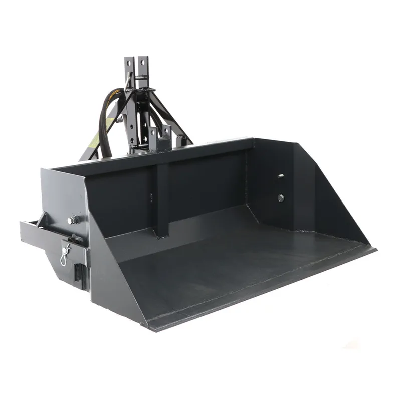 Godet arrière hydraulique pour tracteur BlackStone B-PAL H 120 - de 120 cm - Charge 400Kg