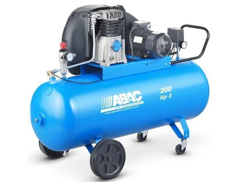 Abac line A39 200 CT3 - Compresseur d'air électrique triphasé par courroie - Moteur 3 CV - 200 L