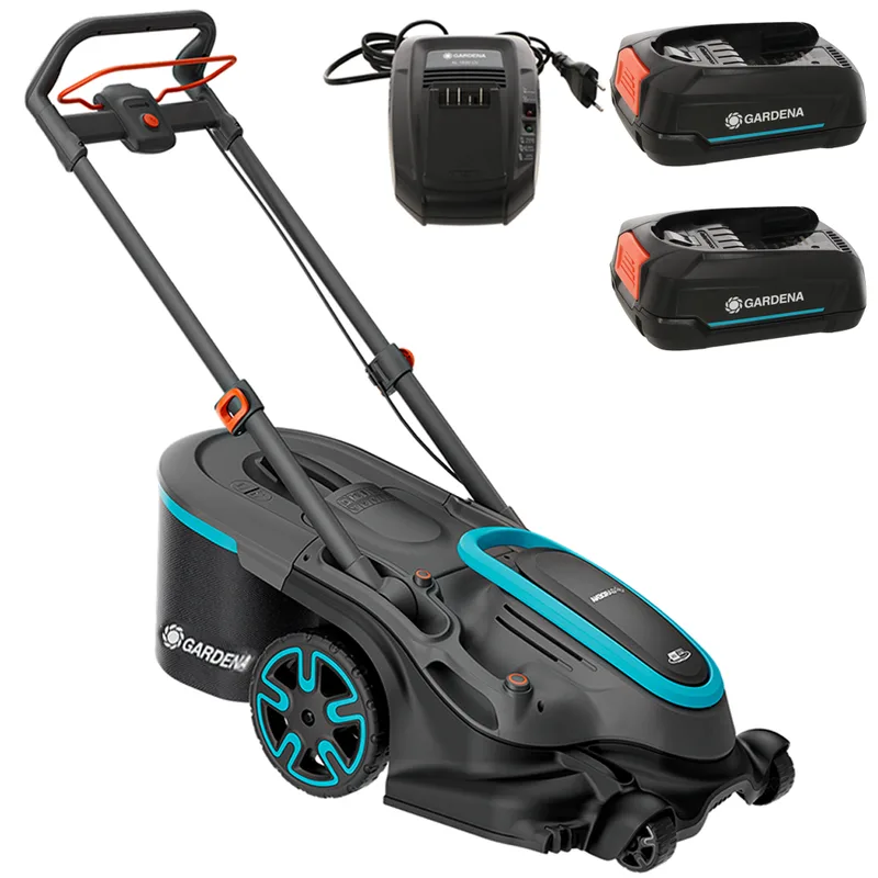 Gardena PowerMax Duo 46/36V P4A - Tondeuse à gazon à batterie - 2x18V 2.5Ah - Coupe 46 cm