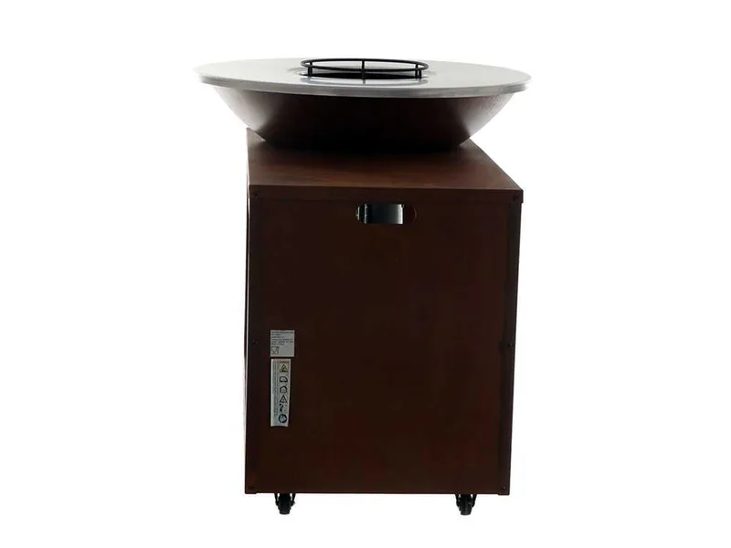 RoyalFood COR-4250 - Barbecue à bois en corten