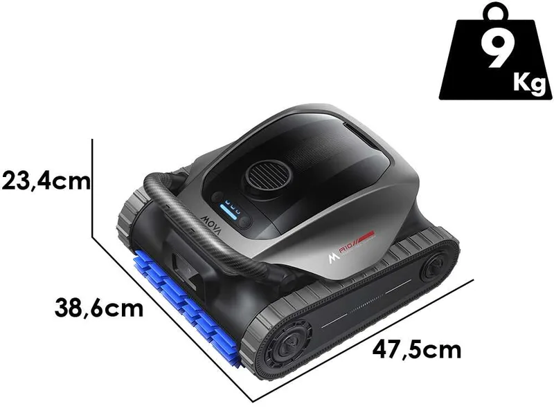 Mova Diver A10 - Robot nettoyeur de piscine à batterie - Gestion par App