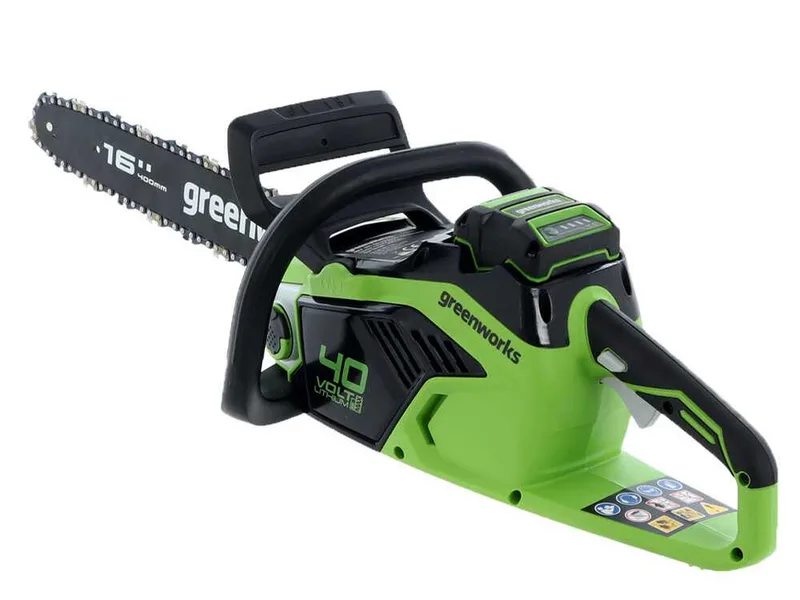 Greenworks GD40CS18 - Tronçonneuse à batterie 40 V