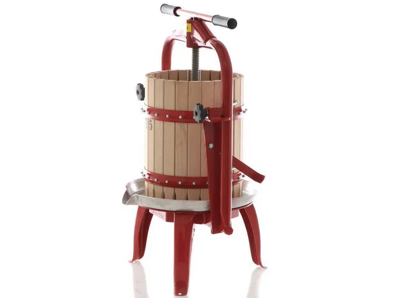 Baesso F25 – Pressoir à vis pour fruits et légumes 20 L – Cage en bois