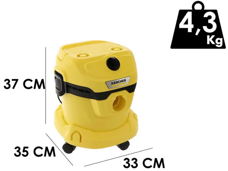 Karcher WD 2 PLUS V-12/4/18/C - Aspirateur multifonction - Bidon 12 L