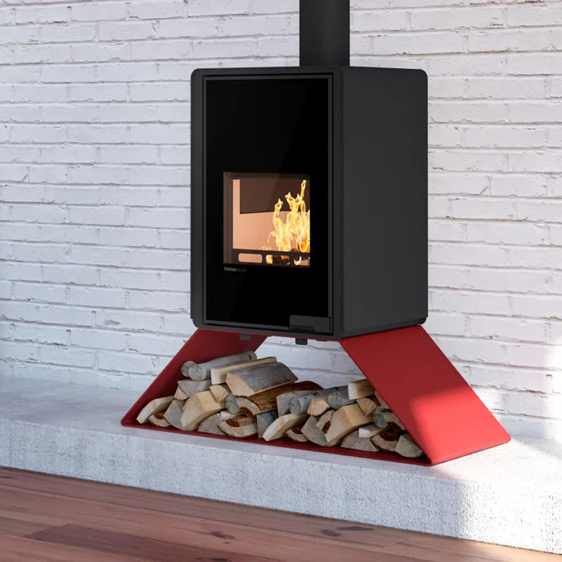 Poêle à bois HS Flamingo Deluxe Senai Rouge