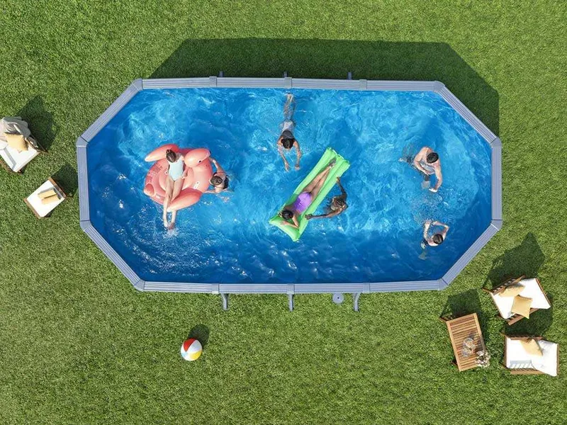 Bestway Hydrium 561CW - 732x366x132 cm - Piscine ovale pour 11-15 personnes
