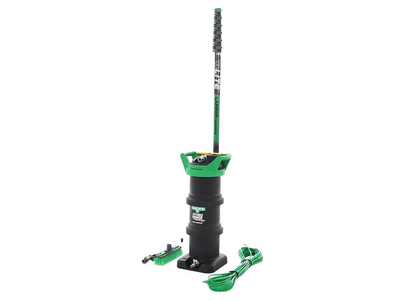 Unger Hydropower Ultra Expert - Kit de nettoyage pour vitres et panneaux photovoltaïques - Perche nLITE Carbon Composite 170-860 cm