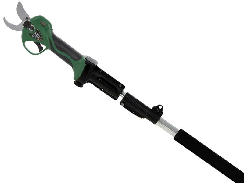 Sécateur de taille à batterie sur perche télescopique GreenBay TopCut 32 - 2x 16.8V - 2Ah - 150/210 cm - Diamètre de coupe 32 mm