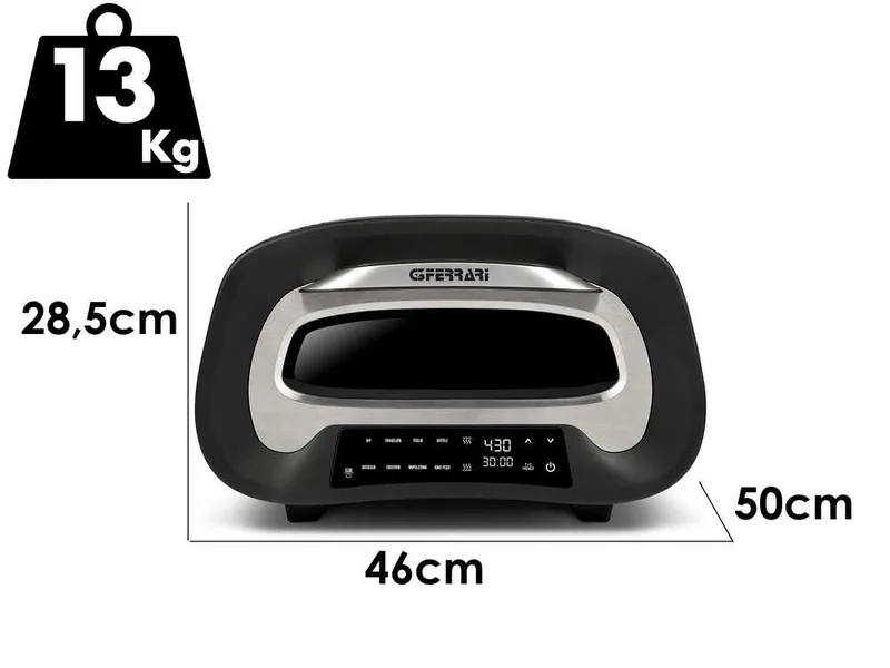 G3 Ferrari Pronto Pizza 2 minuti - Four électrique à pizza - 1700 W