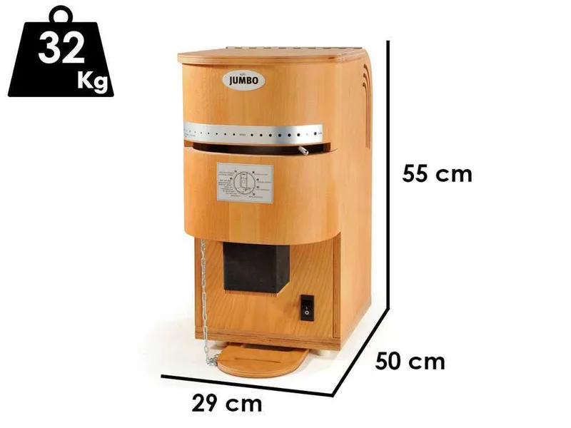 Komo JUMBO - Moulin pour farine en hêtre multiplex - 750W