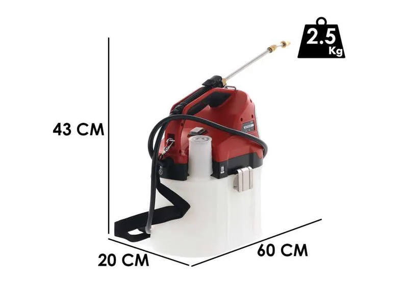 Einhell GE-WS 18/75 Li - Pulvérisateur à batterie 7.5 L - 18V 5.2Ah