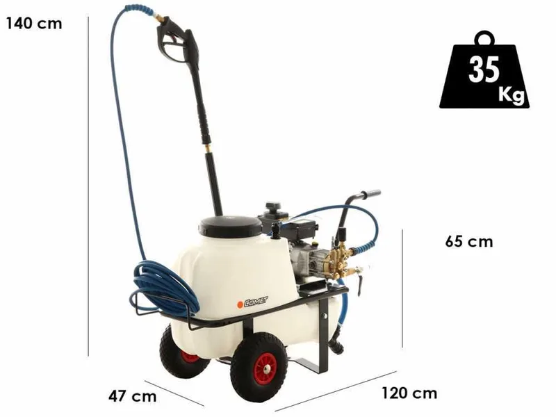Groupe de pulvérisation nébuliseur Comet KWB 50E MISTING - moteur monophasé électrique