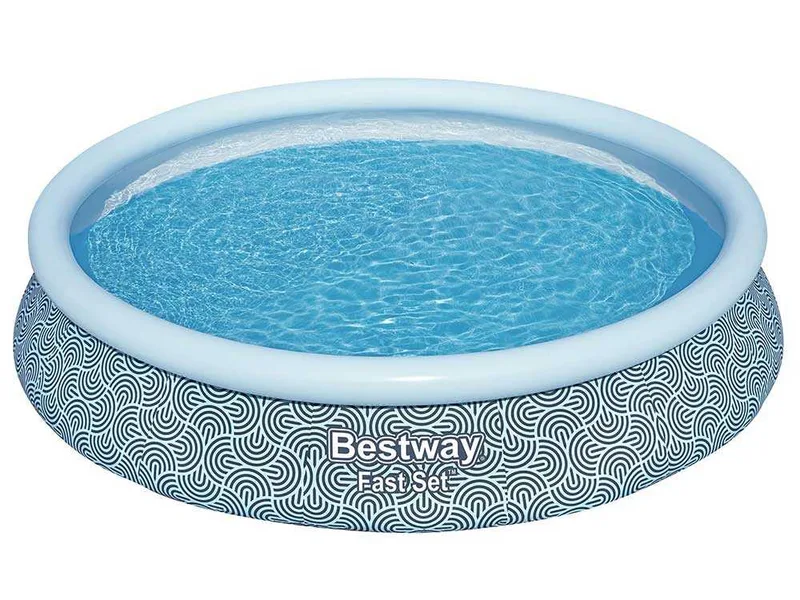 Bestway FAST Set 57313 - Ø457x84 cm - Piscine gonflable + Pompe de filtration 29 W