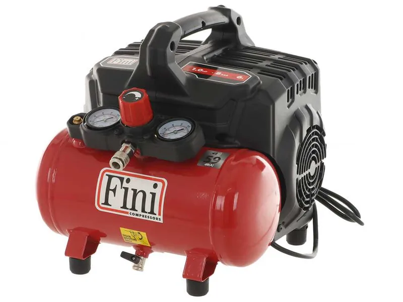 Fini Siltek S/6 - Compresseur électrique compact portatif - Moteur 1 CV - 8 bars