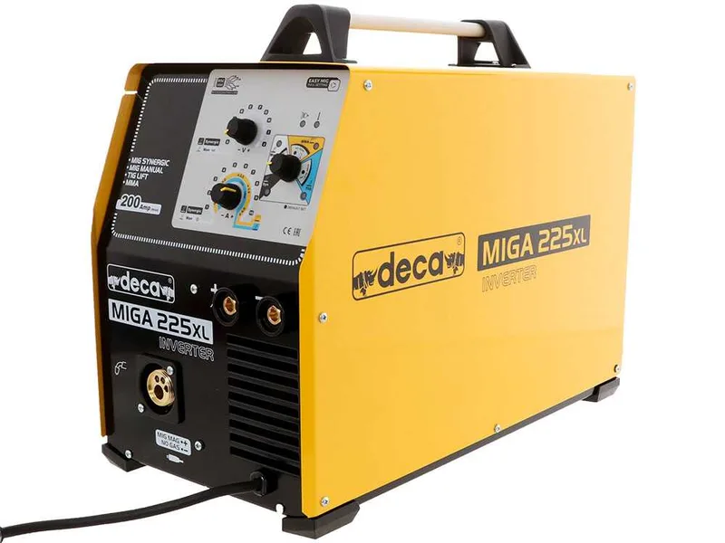 Poste à souder à fil inverter multi-procédés Deca miga 225XL 1Ph 230/50-60 - gaz/no gaz