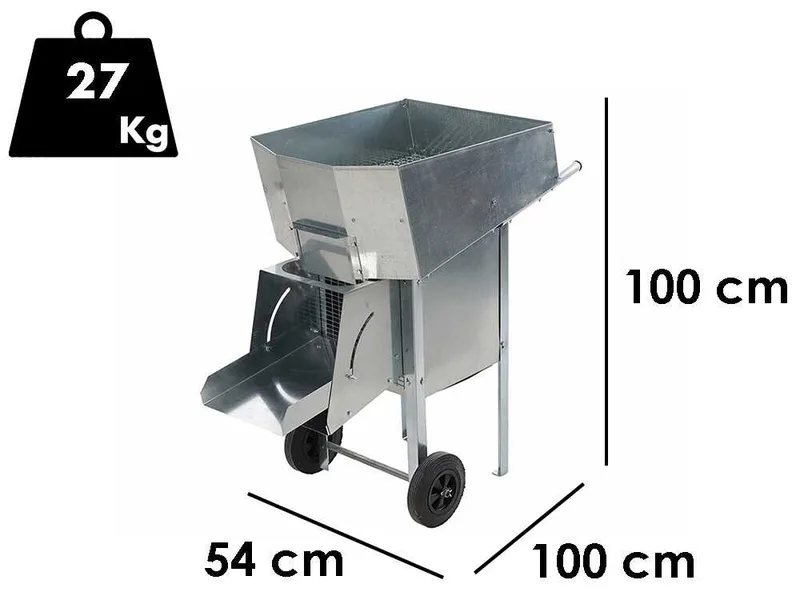 Turbo 25-S - Effeuilleuse électrique vibrante pour olives - Avec grille de préfiltrage et variateur de vitesse