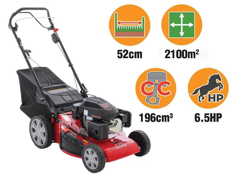 Marina Systems LR 54 SL - Tondeuse à gazon tractée 4 en 1 - Moteur Loncin 196 cm³