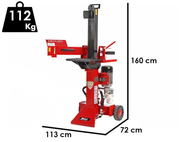 Ceccato BULL SPLE8LT - Fendeuse à bois électrique - Verticale - 400V