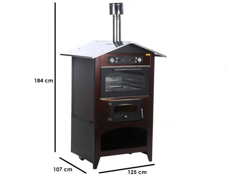 Rossofuoco Country - Four à bois d'extérieur sedicinoni 80C
