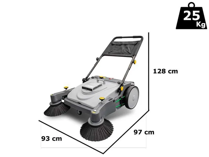 Lavor BSW 950 MF - Balayeuse à poussée manuelle - avec bac de ramassage
