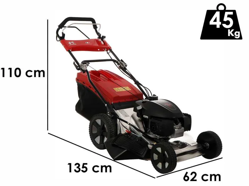 Marina Systems MX 57 3V - Tondeuse à gazon thermique tractée - Moteur honda GCVx 200 - Acier INOX