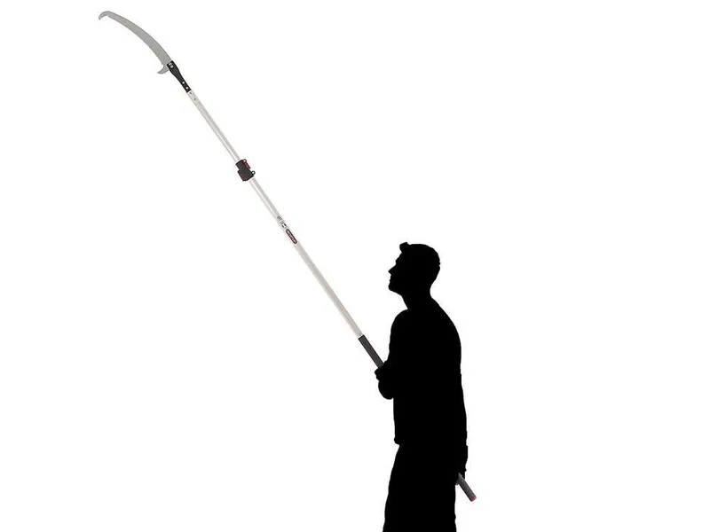 Scie courbée de 430 mm sur perche télescopique ovale en aluminium de 4 m Archman Art. 24+109