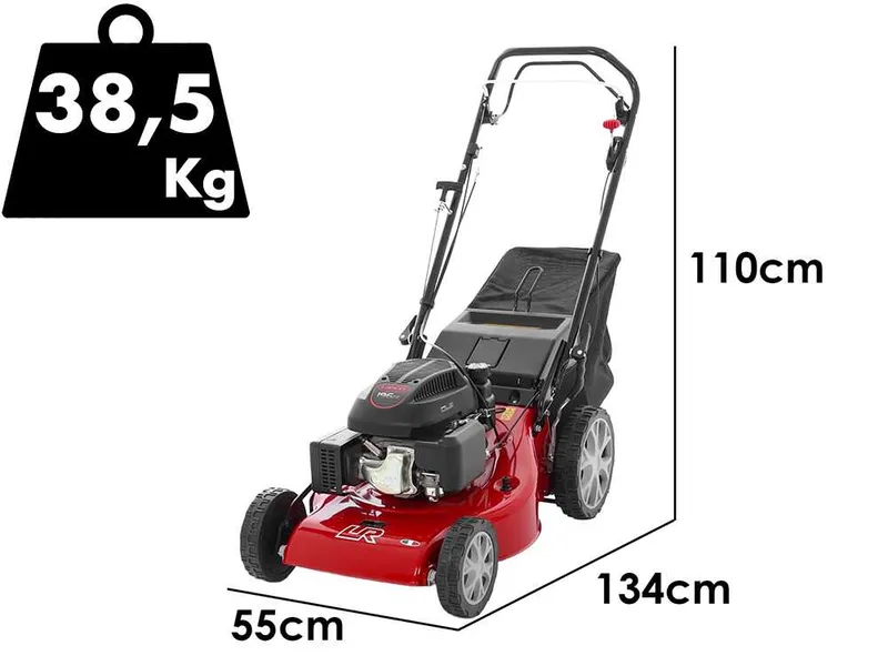 Marina Systems LR 54 SL - Tondeuse à gazon tractée 4 en 1 - Moteur Loncin 196 cm³