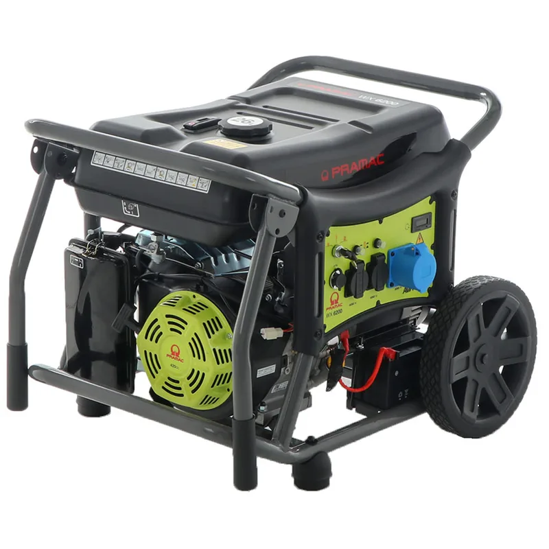 Pramac WX 6200 ES ATS - Groupe électrogène monophasé 5.8 kW à essence - Continu 5.3 kW Monophasé