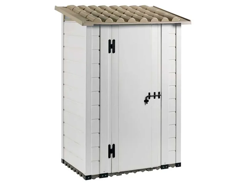 Garofalo Tuscany 100 - Abri de jardin - Avec toit à une pente - 122,5 x 82,5 x 201 cm