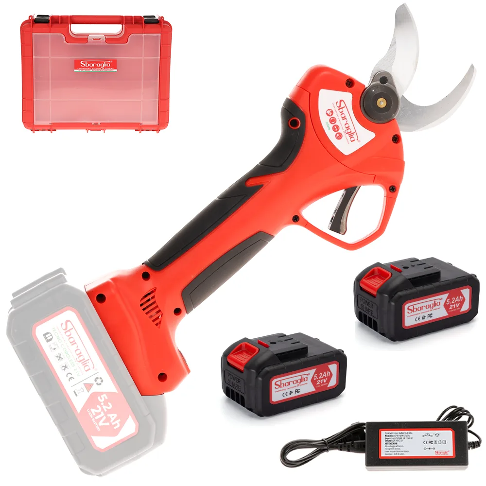 Sbaraglia Tecno Smart 37 - Sécateur électrique à batterie - 2x 21V/5.2Ah - Diamètre de coupe 37 mm